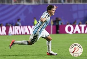 Alvarez Screamer Sinks 10-Man Swiss as Argentina Book England Blockbuster