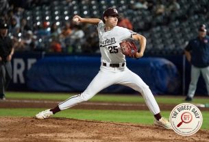 Drafted but staying put: Texas A&M's elite closer snubs MLB for senior year