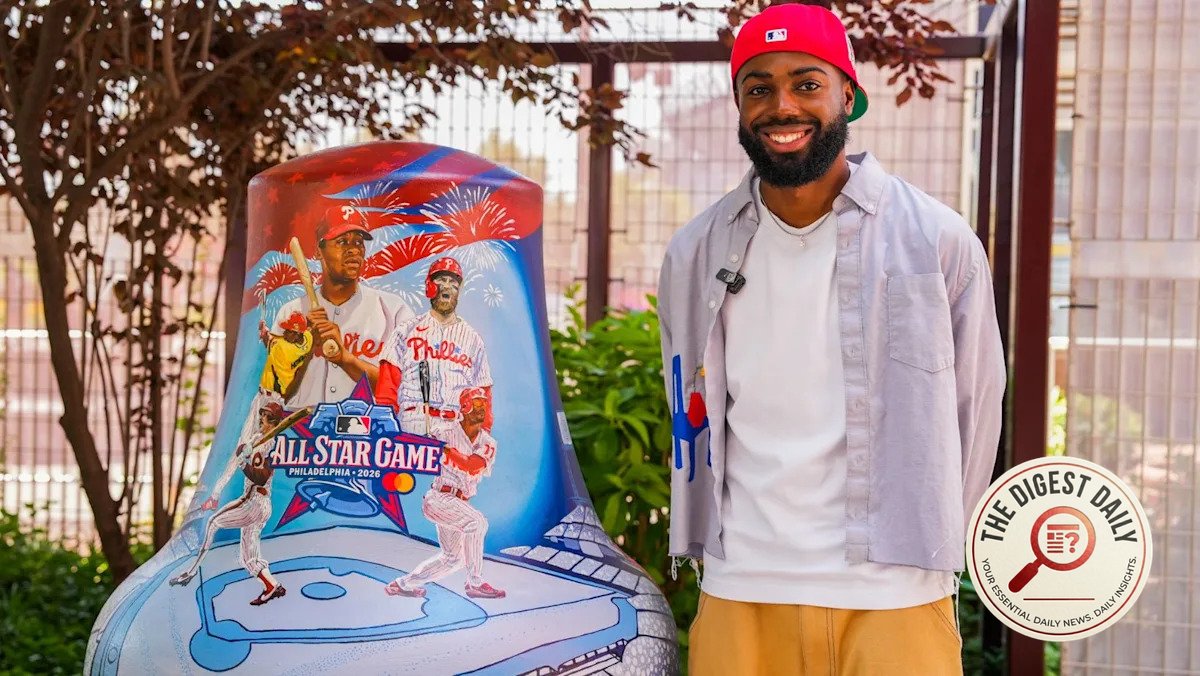 Philly Artist Splashes Local Legends Onto Liberty Bell Tribute for All-Star Week